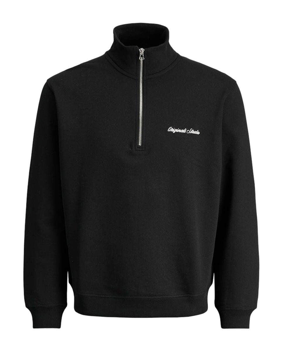 Sweatshirt de Gola Alta Jack & Jones Preto-7