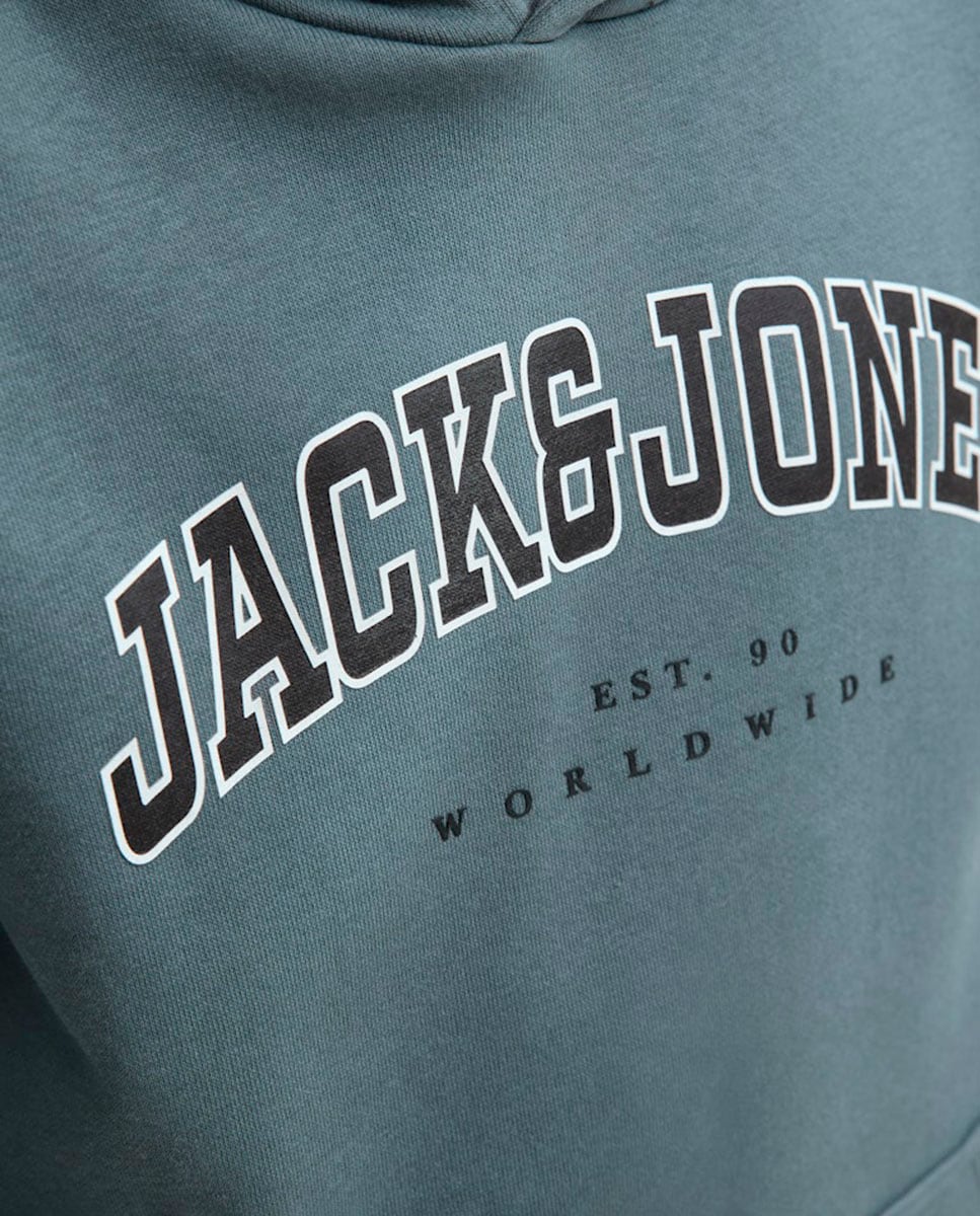 Sweatshirt com capuz Azul-5