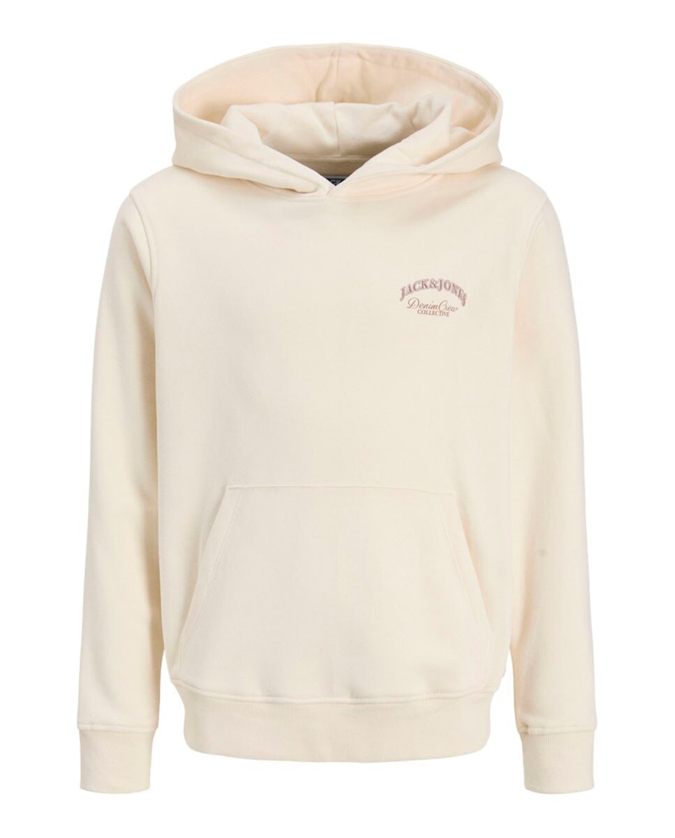 Sweatshirt com Capuz com Back Print Branco-7