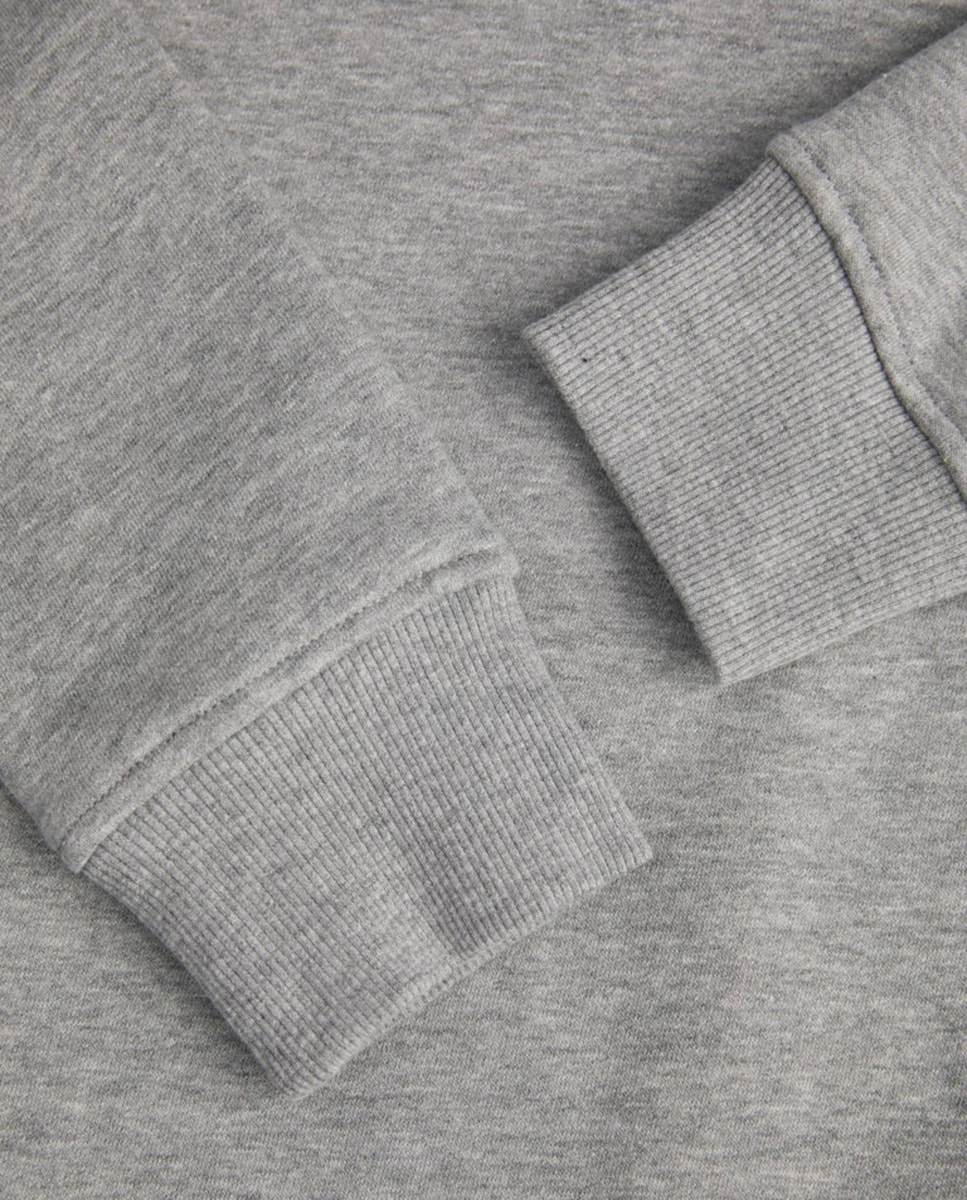 Sweatshirt com Capuz e Estampado à Frente Cinzento-3