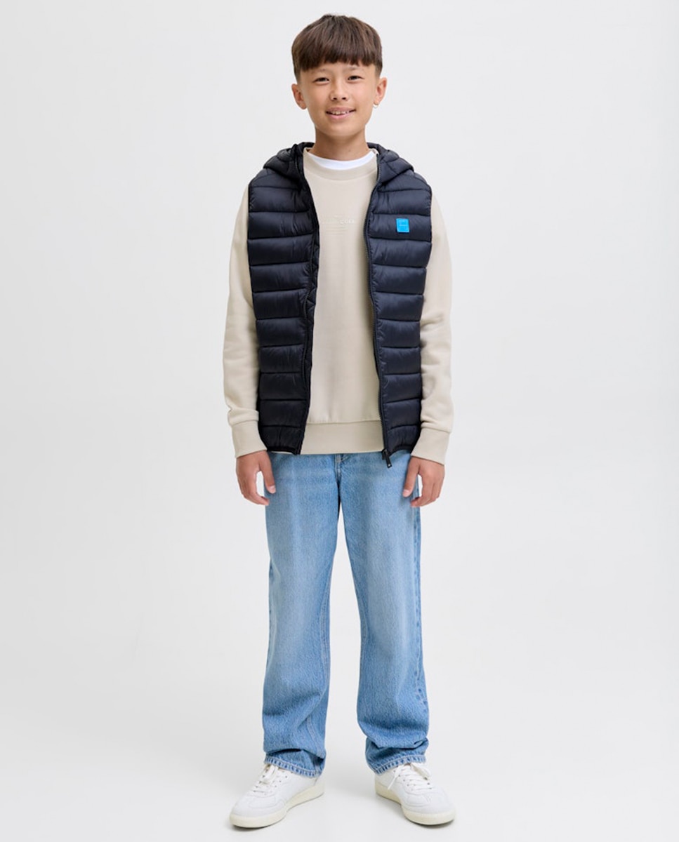 Sweatshirt sem capuz Creme-6