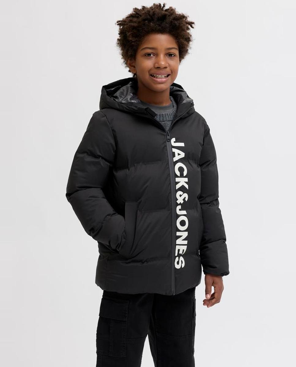 Imagen 1 de Chaqueta acolchada de niño con capucha - Jack & Jones - Gris Negro