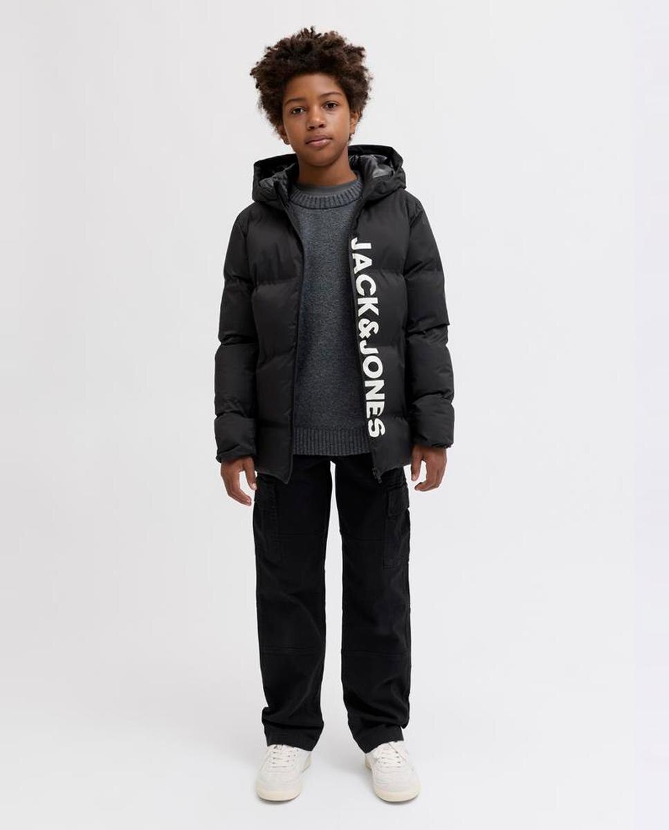 Imagen 3 de Chaqueta acolchada de niño con capucha - Jack & Jones - Gris Negro