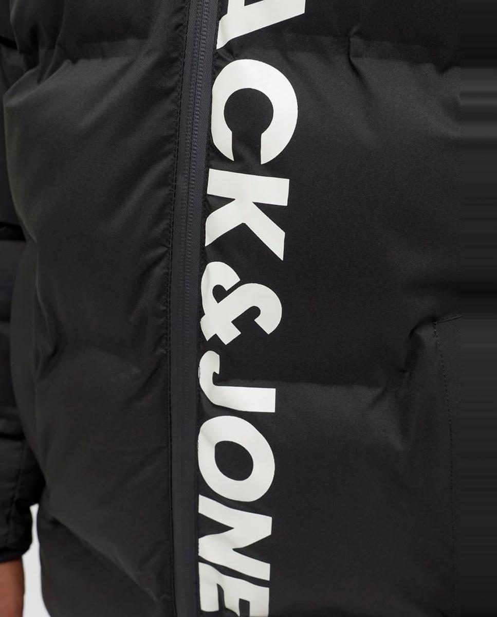 Imagen 6 de Chaqueta acolchada de niño con capucha - Jack & Jones - Gris Negro