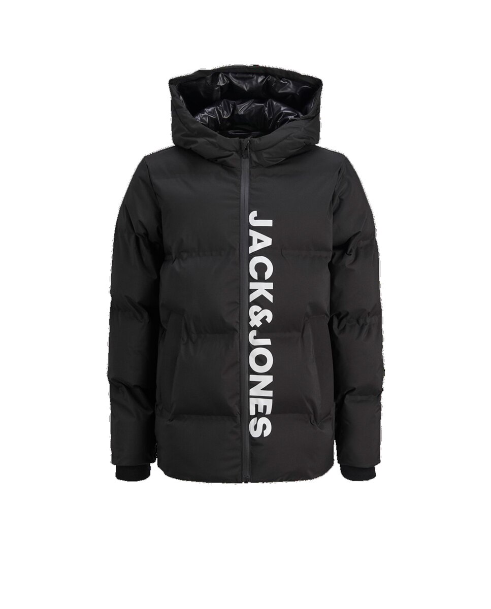 Imagen 7 de Chaqueta acolchada de niño con capucha - Jack & Jones - Gris Negro