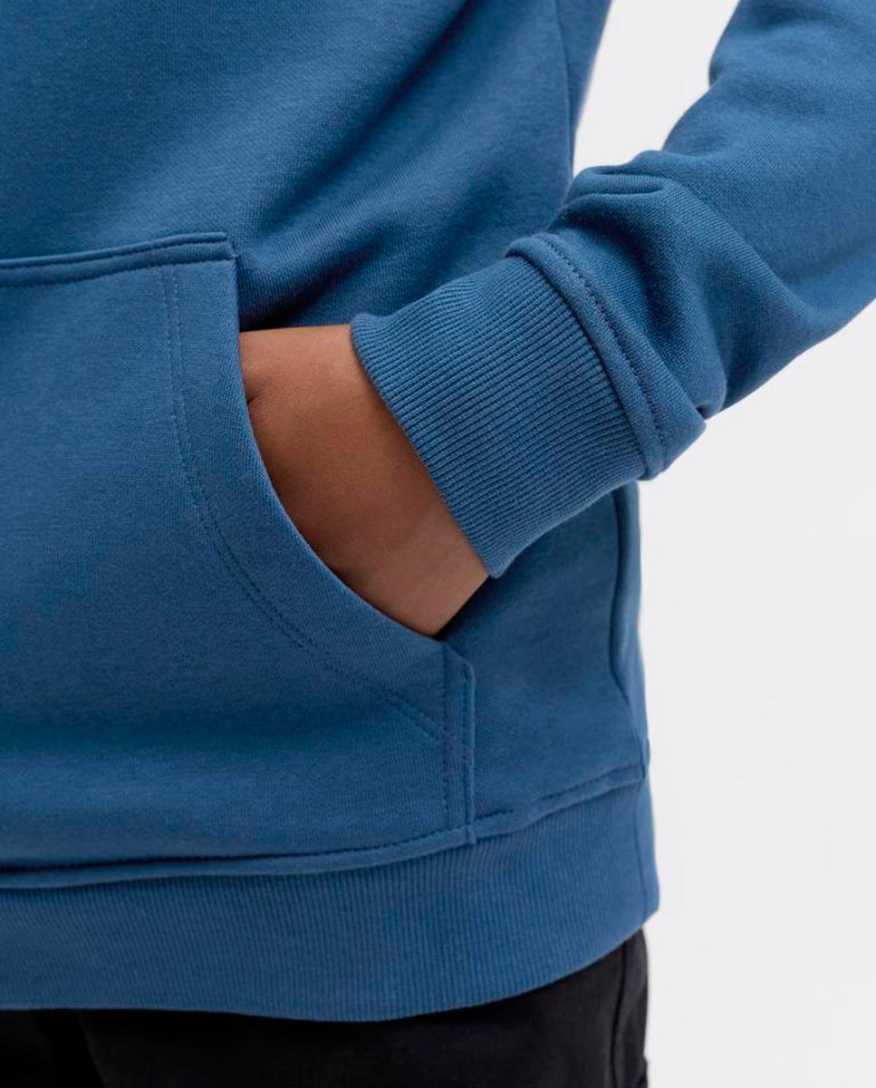 Sudadera de niño con capucha y print frontal - Jack & Jones - Azul Azul-5