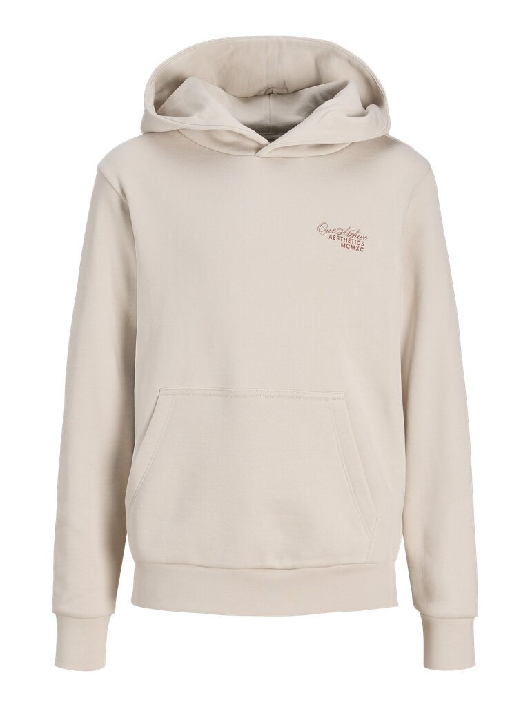 Sweatshirt com Capuz e Back Print Creme-7