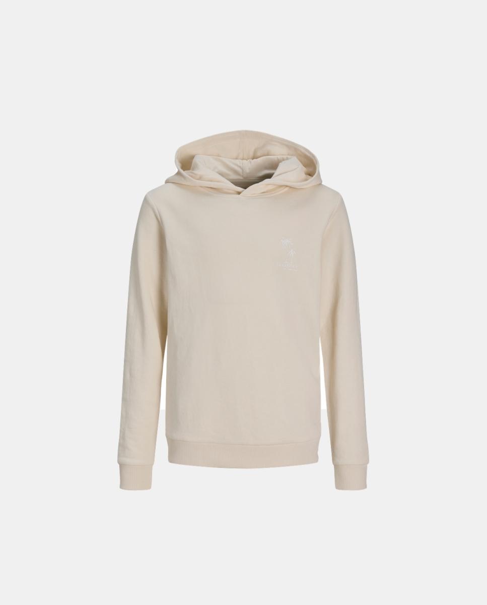 Sweatshirt com Capuz e Estampado Lateral Pequeno Jack & Jones Branco-4
