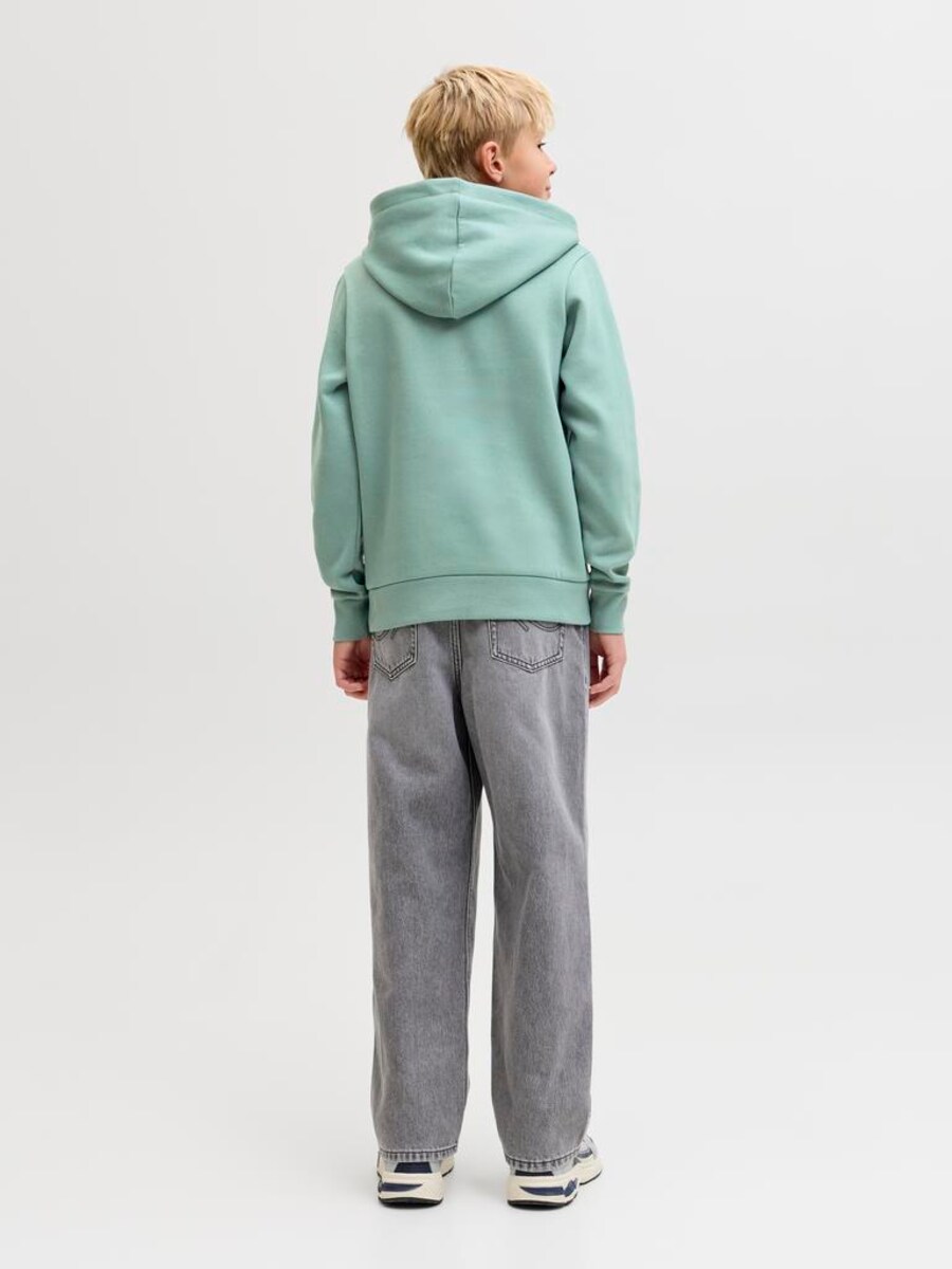 Sweatshirt preta de menino com capuz Verde-2