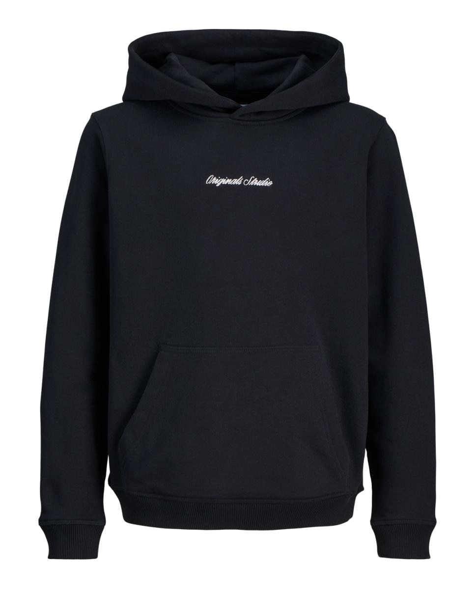 Sweatshirt com capuz e logótipo à frente Preto-6