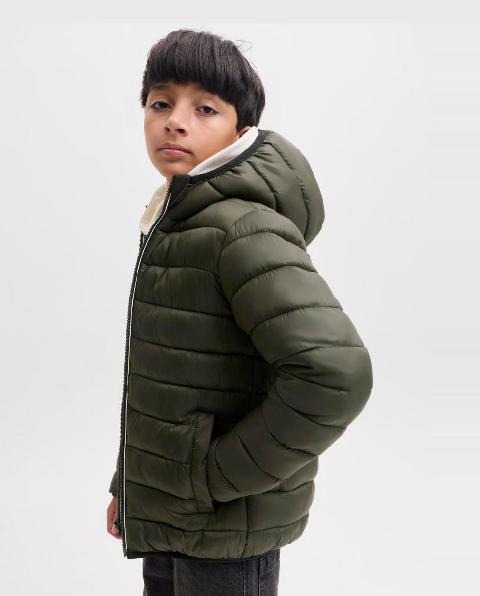 Plumífero reversible de niño con capucha - Jack & Jones - Negro Negro-5