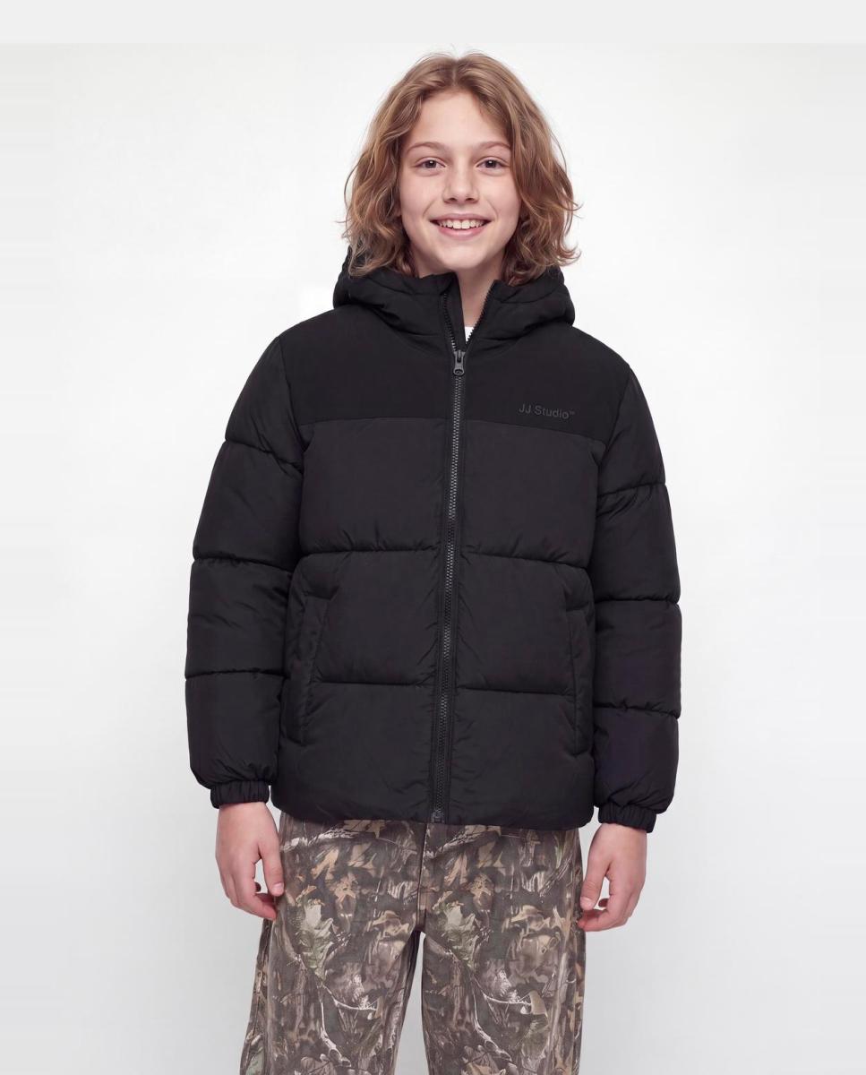 Plumifero de niño con capucha - Jack & Jones - Negro Negro-1