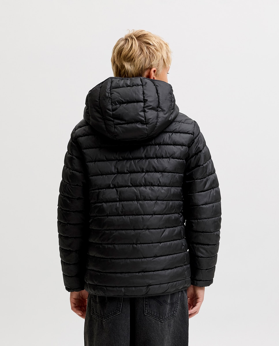 Plumifero de niño con capucha - Jack & Jones - Negro Negro-2