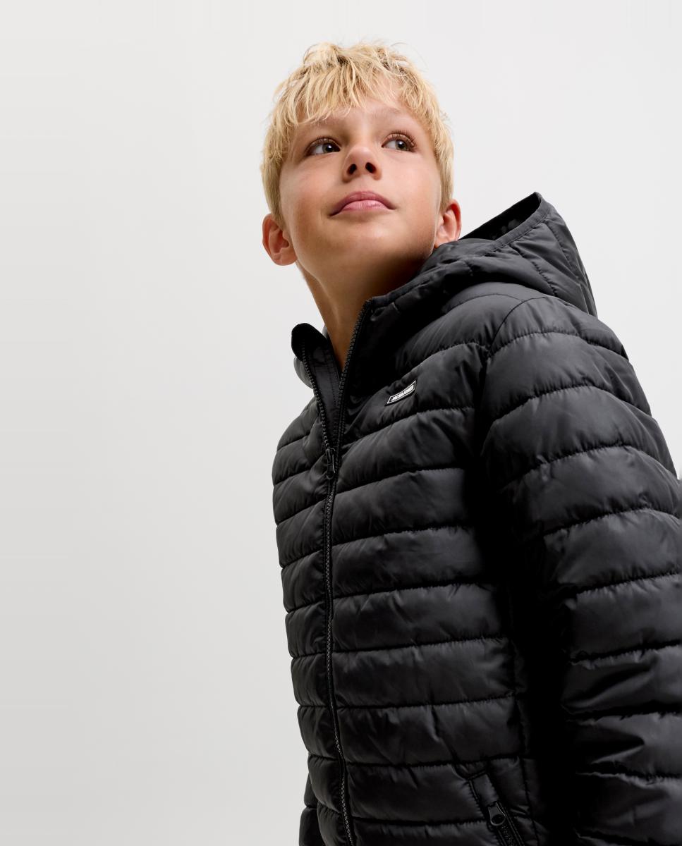 Plumifero de niño con capucha - Jack & Jones - Negro Negro-3