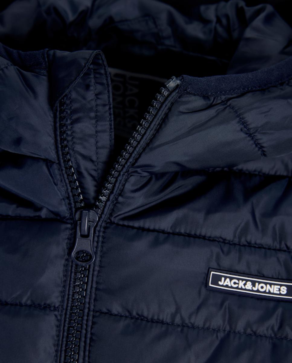 Plumifero de niño con capucha - Jack & Jones - Azul marino Azul marino-4