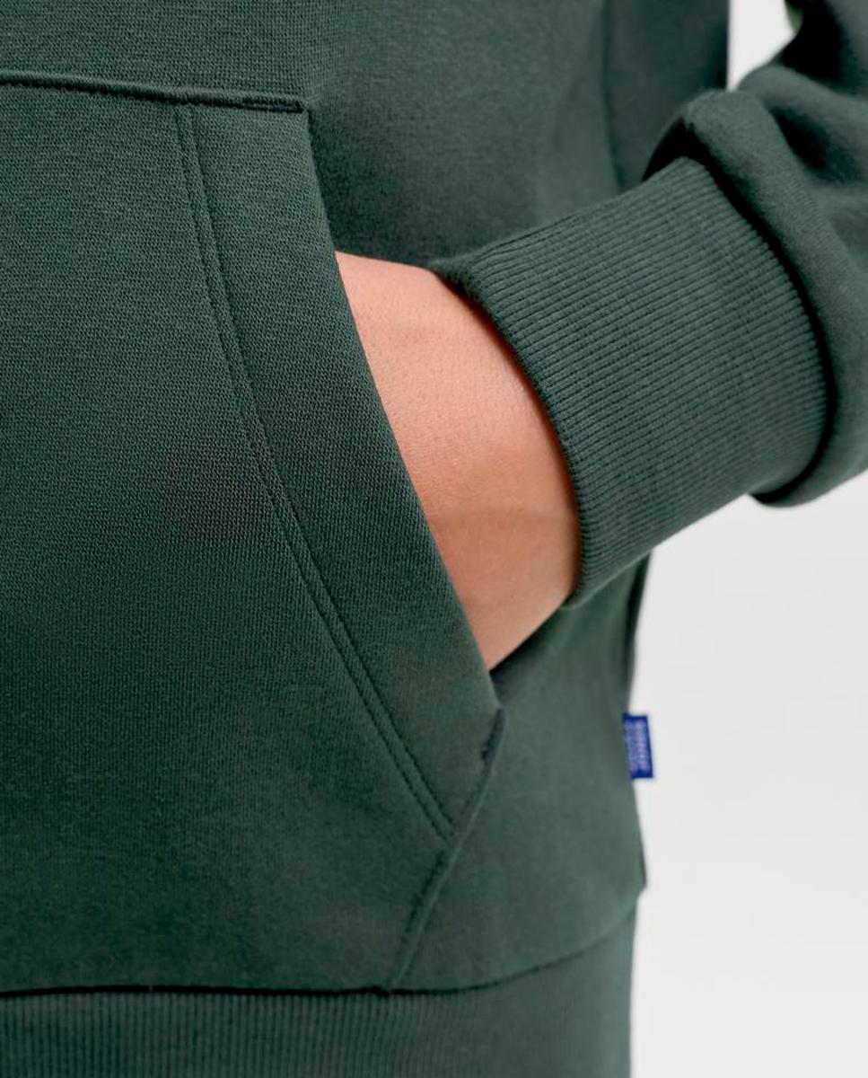 Sweatshirt preta de menino com capuz Verde-escuro-5