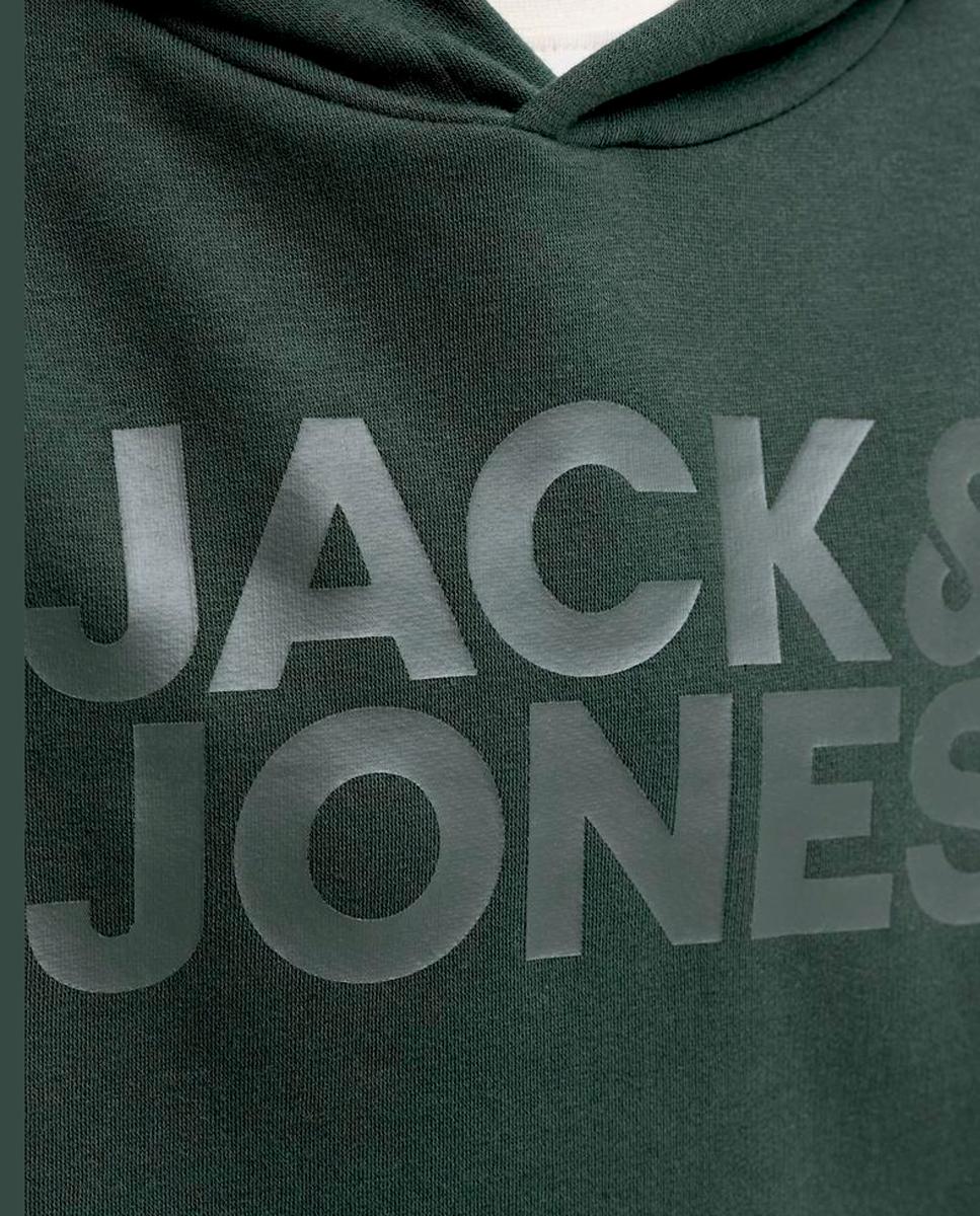 Sweatshirt preta de menino com capuz Verde-escuro-6