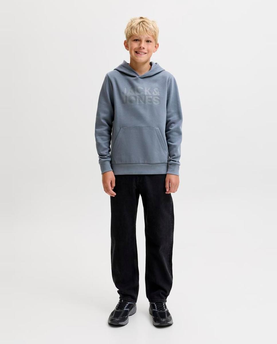 Sweatshirt preta de menino com capuz Jack & Jones Azul-2