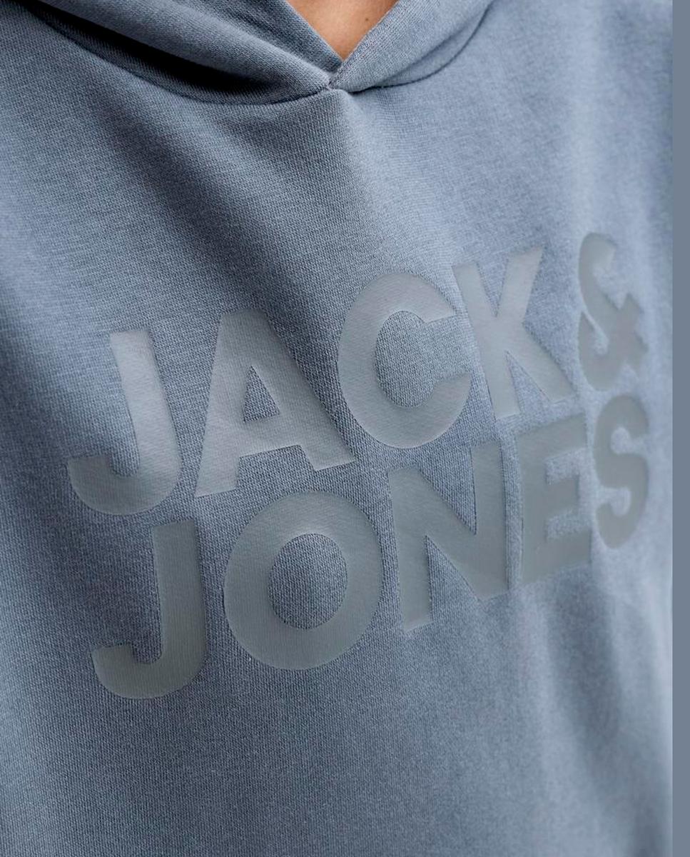 Sweatshirt preta de menino com capuz Jack & Jones Azul-5