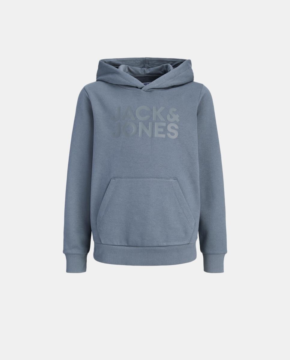 Sweatshirt preta de menino com capuz Jack & Jones Azul-7