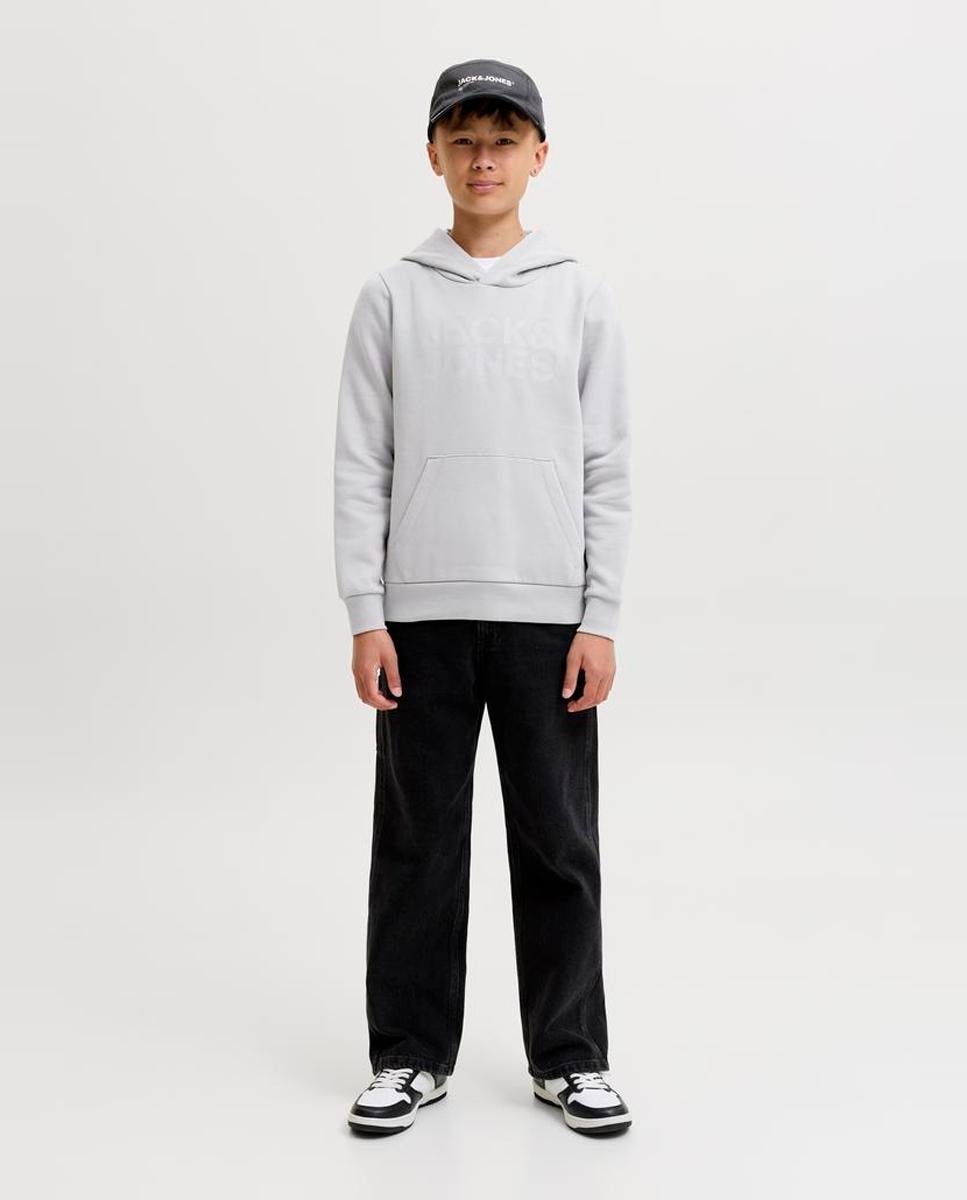 Sudadera de niño en negro con capucha - Jack & Jones - Gris claro Gris claro-2