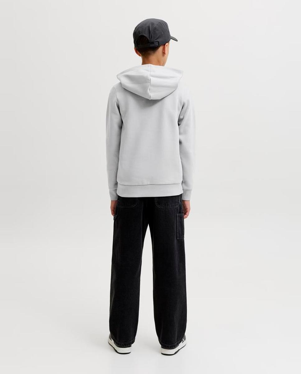 Sudadera de niño en negro con capucha - Jack & Jones - Gris claro Gris claro-3