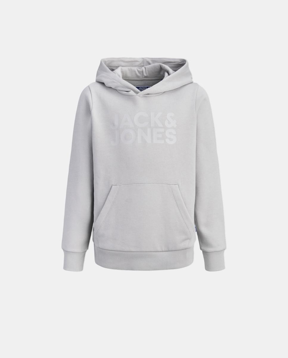 Sudadera de niño en negro con capucha - Jack & Jones - Gris claro Gris claro-7