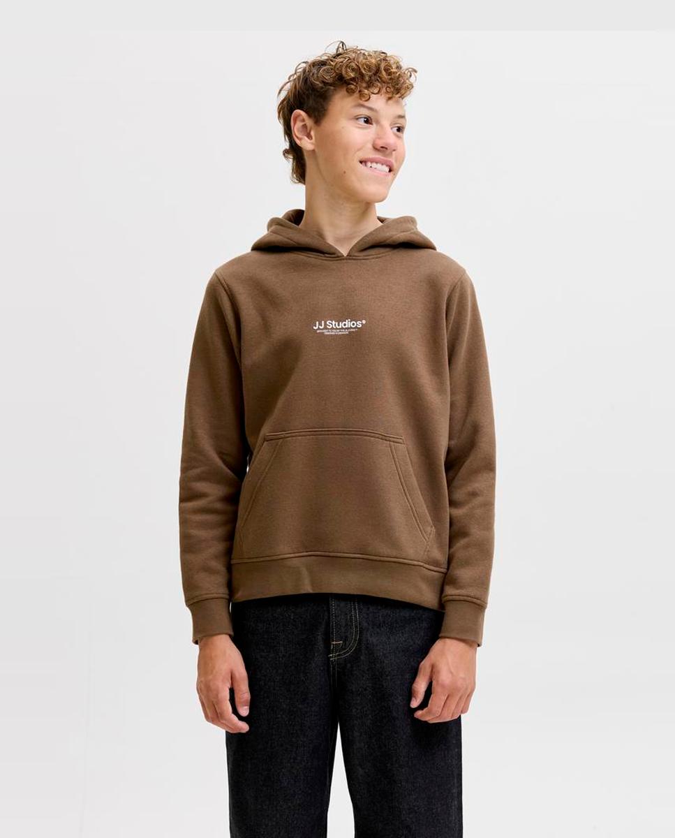 Imagem 0 de Sweatshirt de Felpa com Capuz e Estampado à Frente
