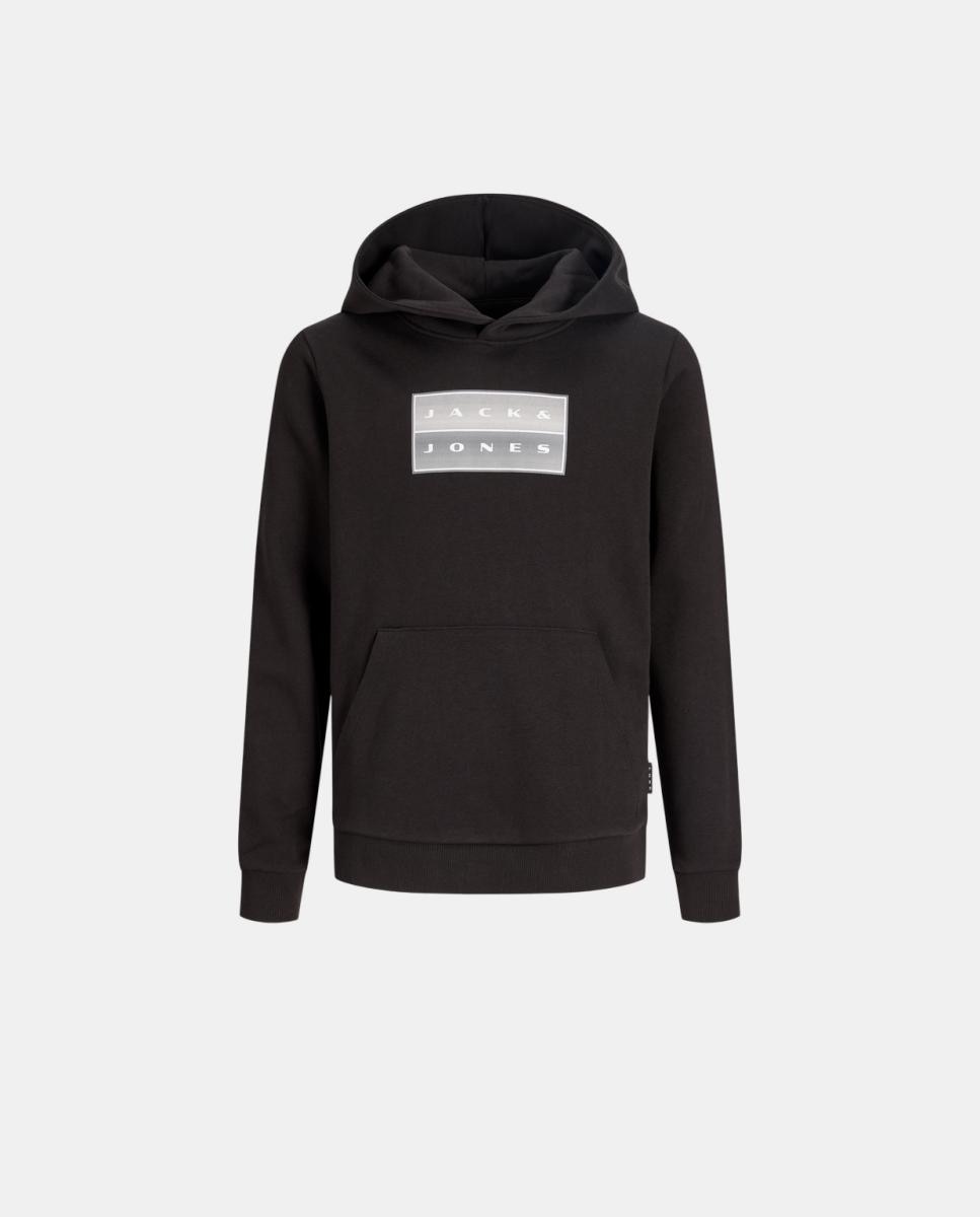 Sudadera de niño con capucha y print frontal - Jack & Jones - Negro Negro-7