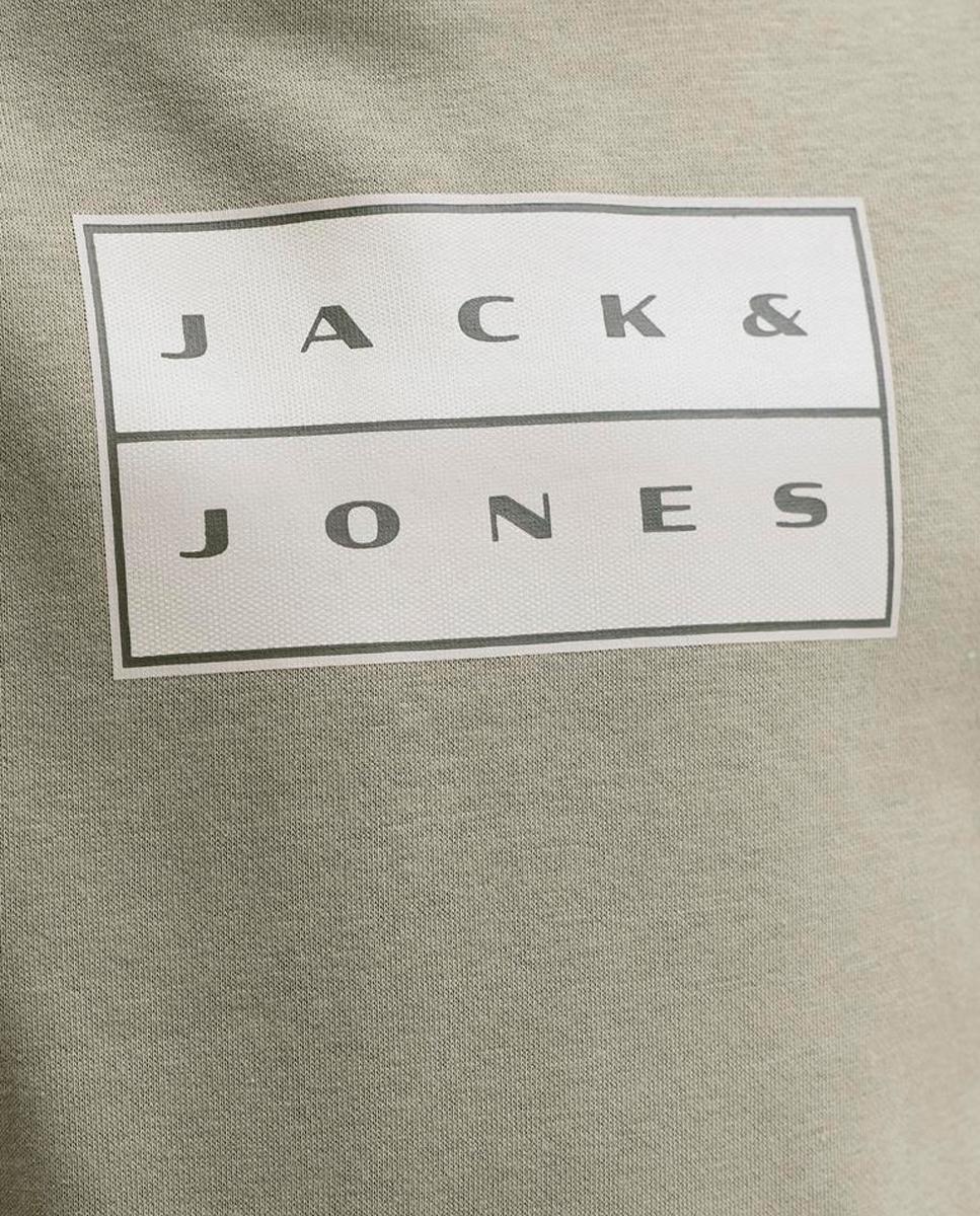 Sudadera de niño con capucha y print frontal - Jack & Jones - Verde claro Verde claro-6