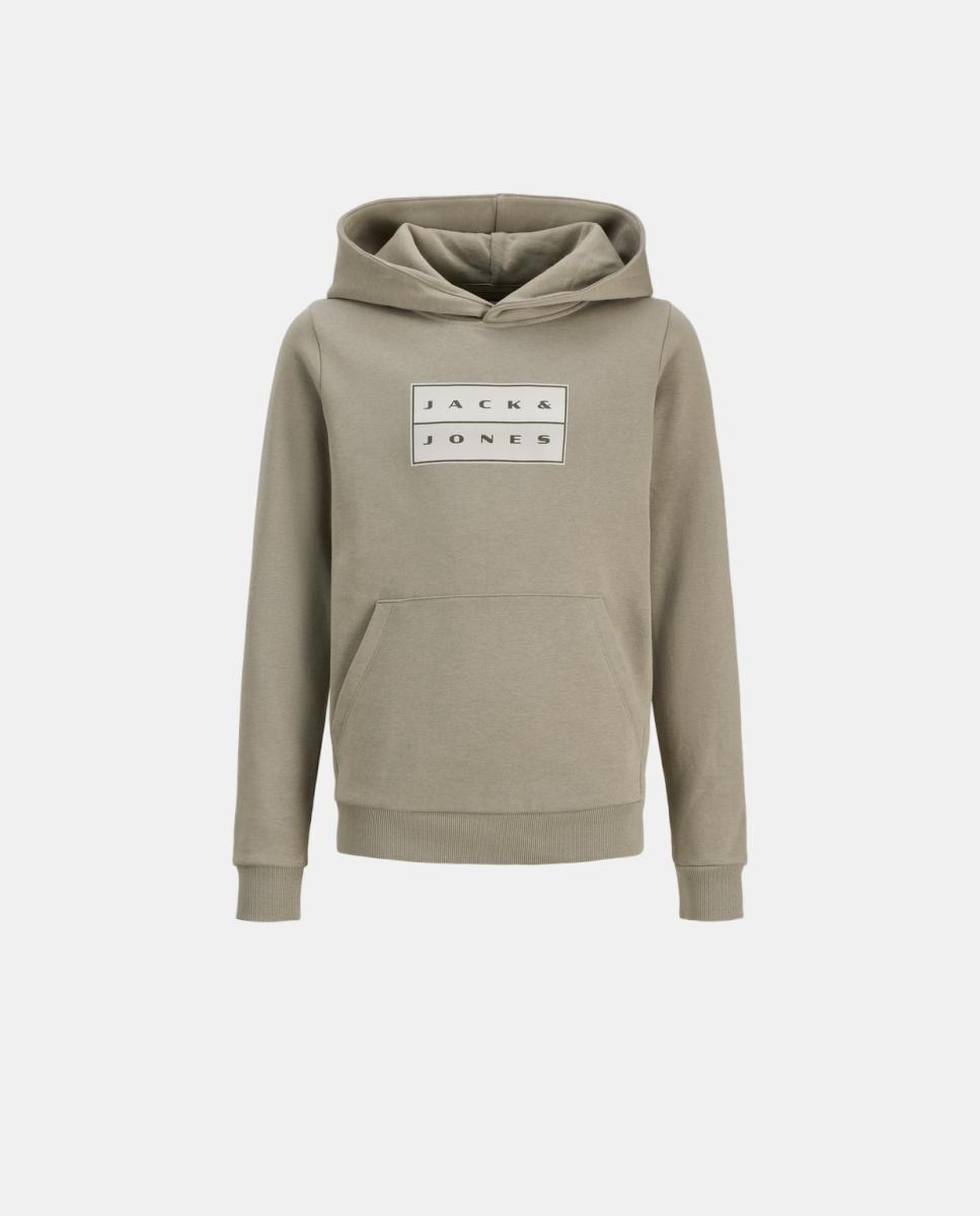 Sudadera de niño con capucha y print frontal - Jack & Jones - Verde claro Verde claro-7