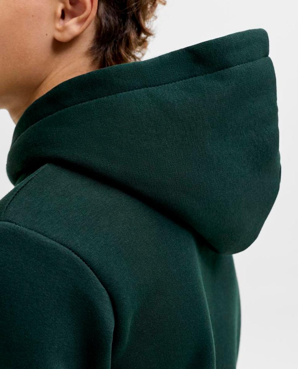 Sudadera de niño con capucha y print frontal - Jack & Jones - Verde oscuro Verde oscuro-6