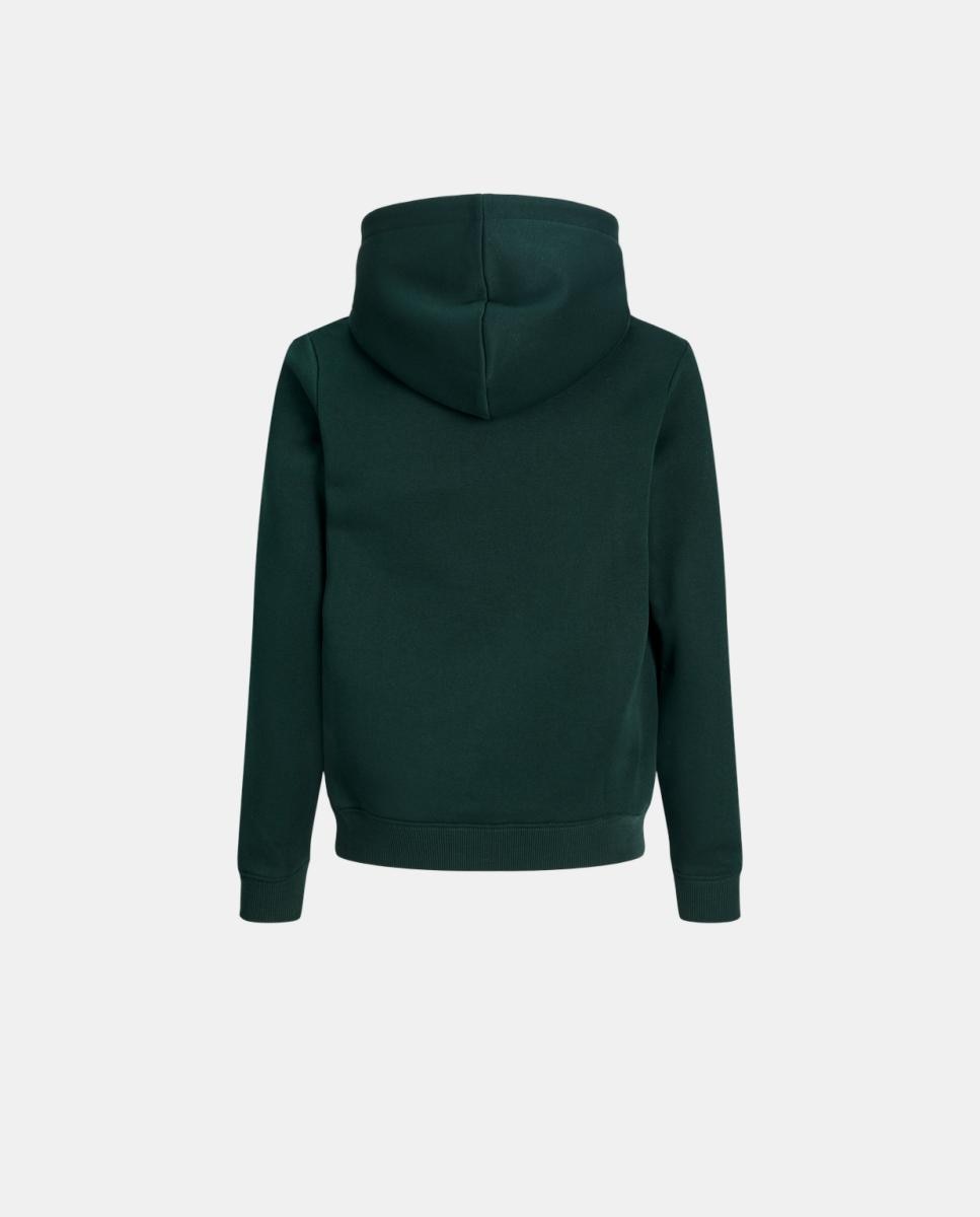 Sudadera de niño con capucha y print frontal - Jack & Jones - Verde oscuro Verde oscuro-8