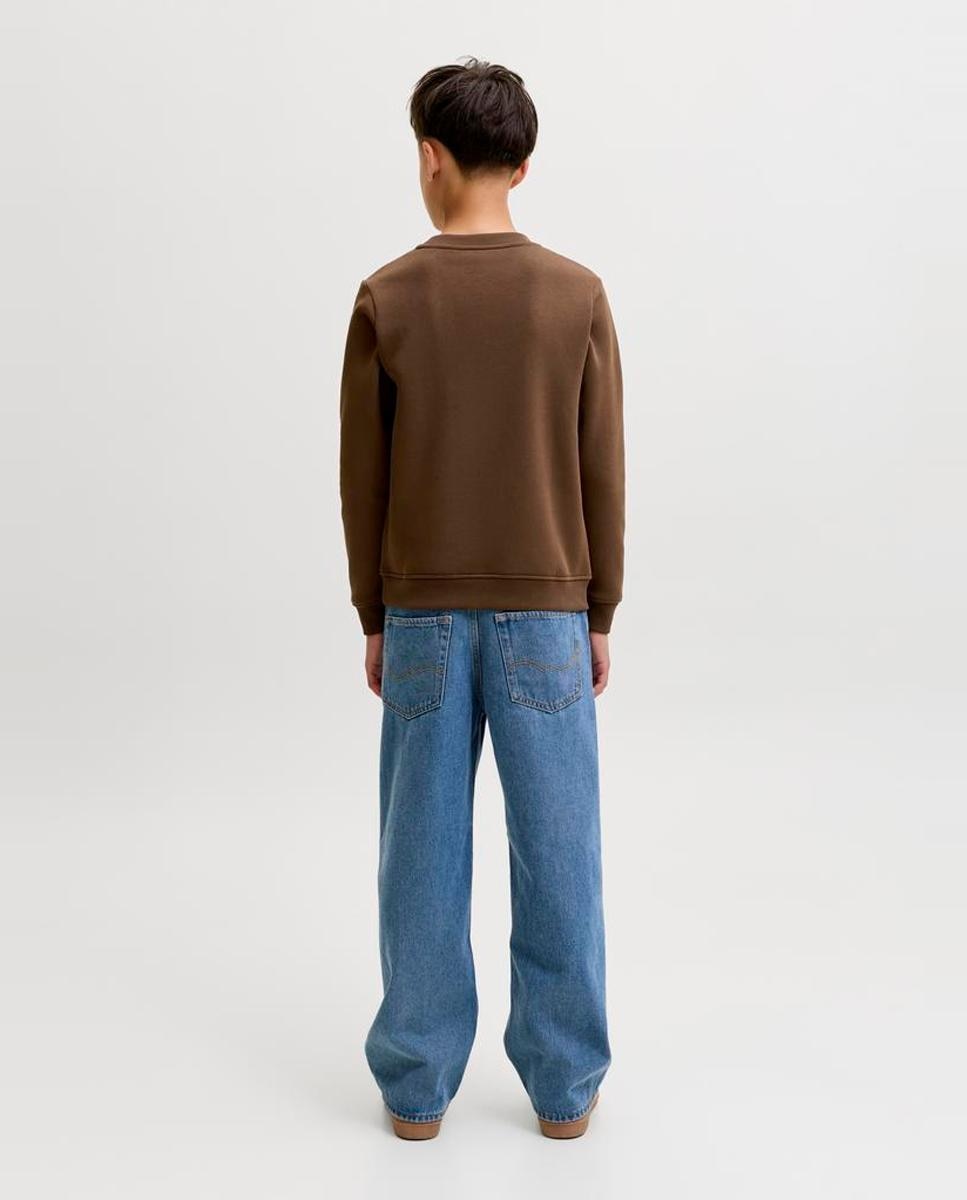 Sudadera de niño con print frontal - Jack & Jones - Marrón oscuro Marrón oscuro-3