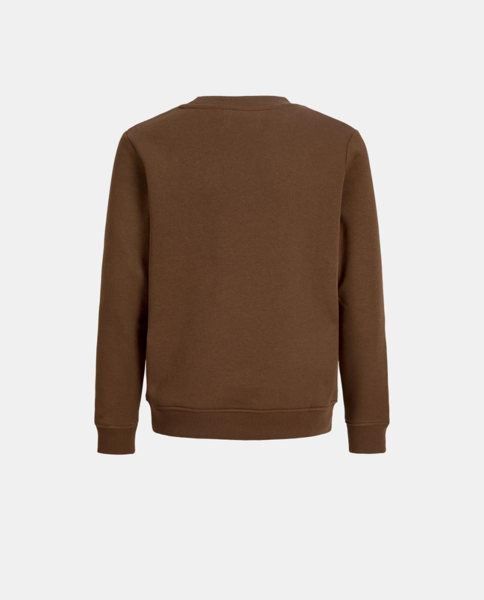 Sudadera de niño con print frontal - Jack & Jones - Marrón oscuro Marrón oscuro-8