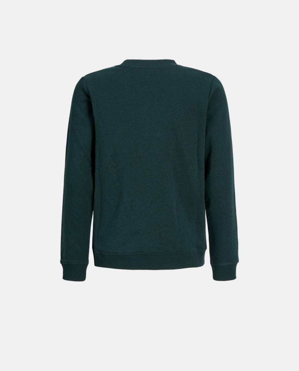 Sweatshirt com Estampado à Frente Jack & Jones Verde-escuro-8