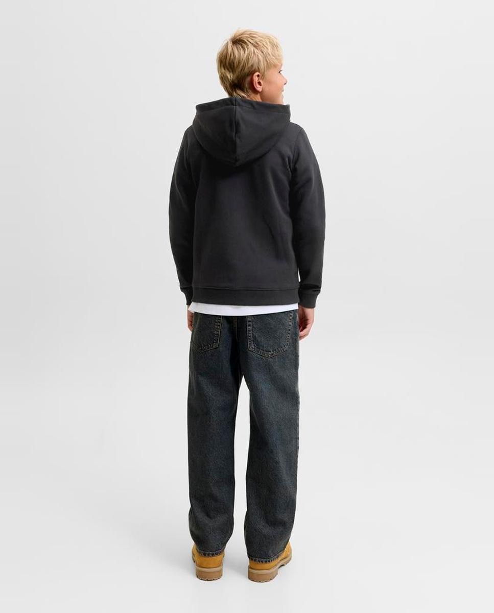 Sudadera de niño con cremallera y capucha - Jack & Jones - Negro Negro-3