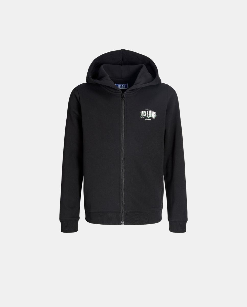 Sudadera de niño con cremallera y capucha - Jack & Jones - Negro Negro-7