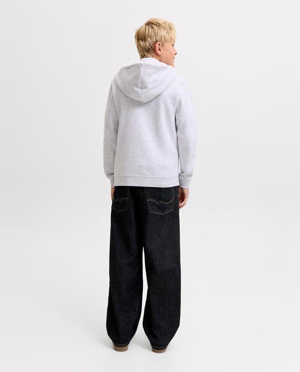 Sweatshirt com Fecho de Correr e Capuz Cinzento-claro-2