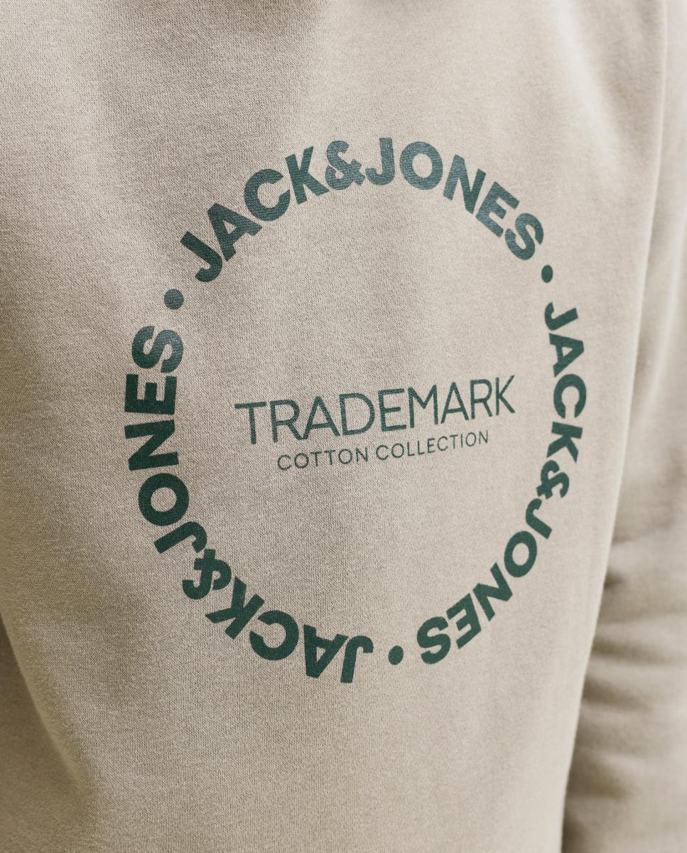Sudadera de niño con capucha y print frontal - Jack & Jones - Verde claro Verde claro-4