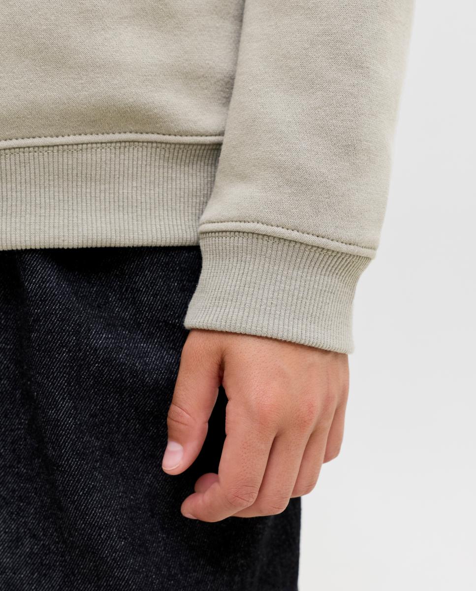 Sudadera de niño con capucha y print frontal - Jack & Jones - Verde claro Verde claro-5