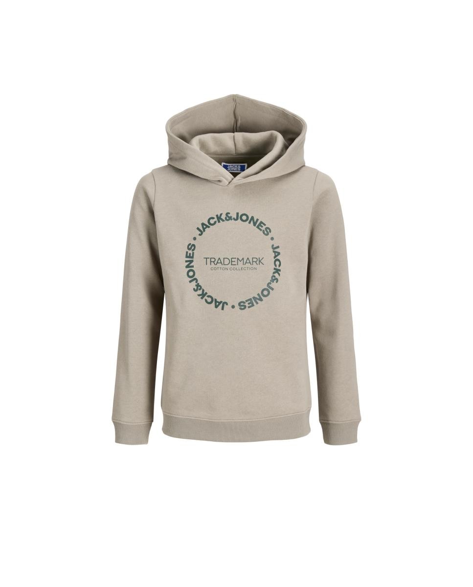 Sudadera de niño con capucha y print frontal - Jack & Jones - Verde claro Verde claro-7