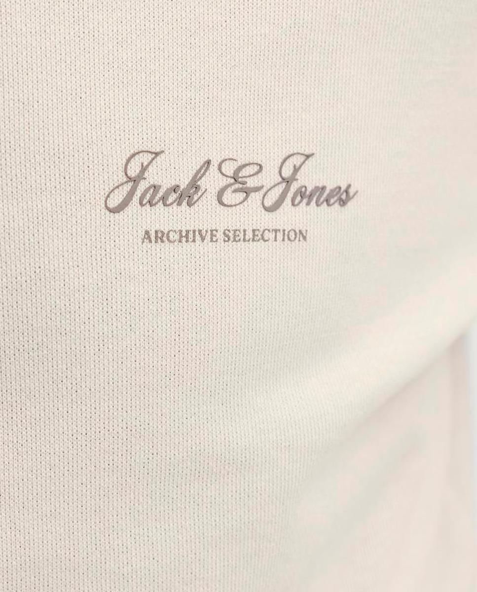 Sudadera de niño con capucha y print frontal - Jack & Jones - Natural Natural-5