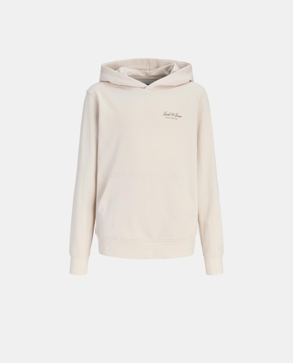 Sudadera de niño con capucha y print frontal - Jack & Jones - Natural Natural-7