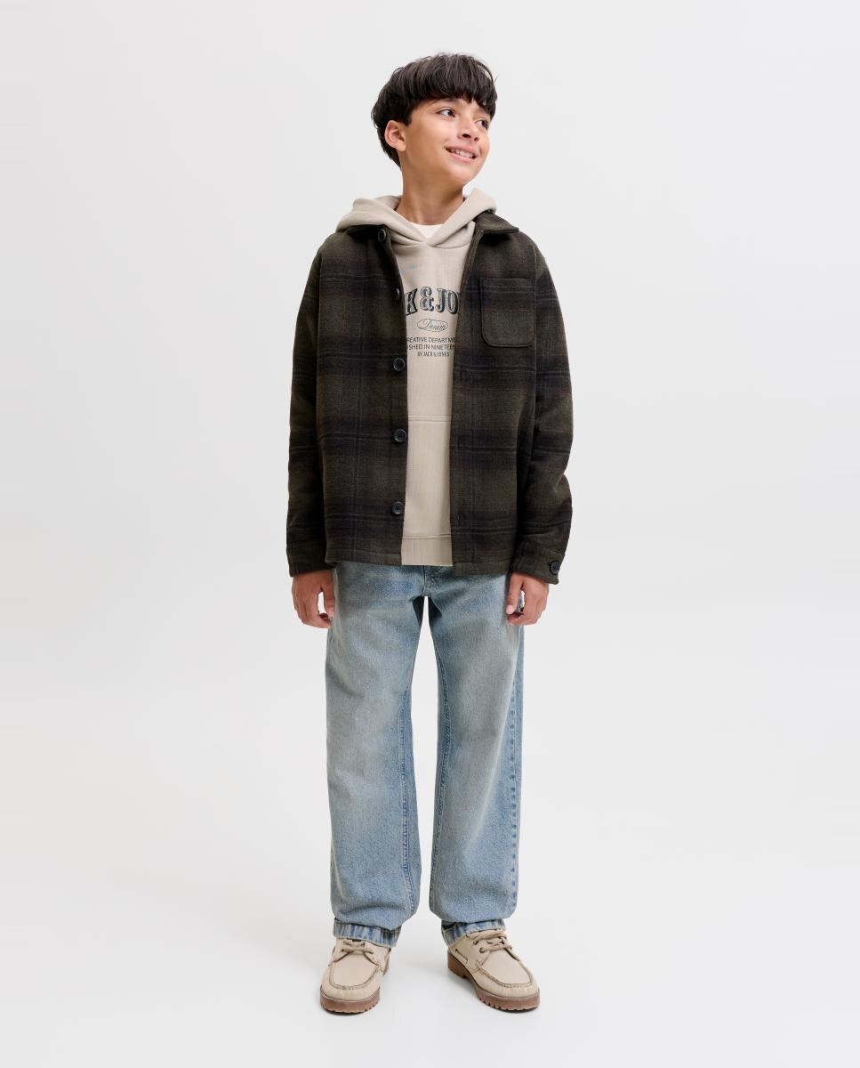 Sudadera de niño con capucha y print frontal - Jack & Jones - Natural Natural-6