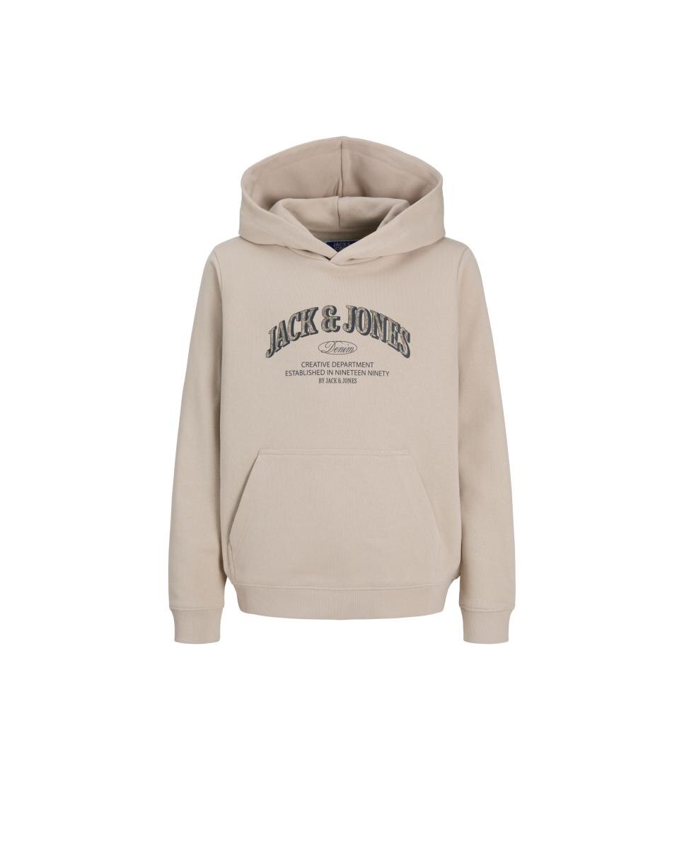 Sudadera de niño con capucha y print frontal - Jack & Jones - Natural Natural-7