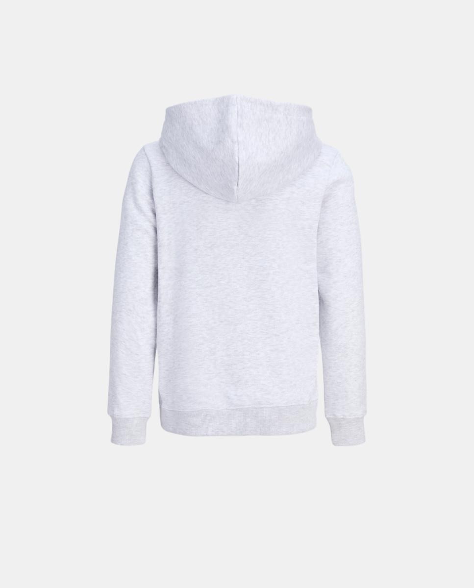 Sweatshirt com Capuz e Estampado à Frente Jack & Jones Cinzento-claro-8