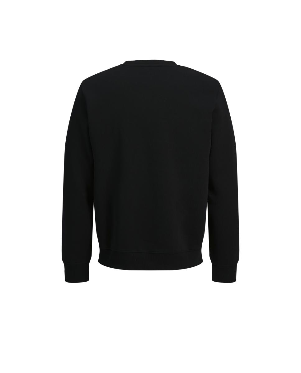 Sudadera de niño sin capucha con print frontal - Jack & Jones - Negro Negro-5