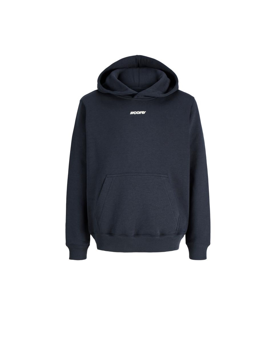 Sweatshirt com Capuz e Back Print Azul-marinho-7