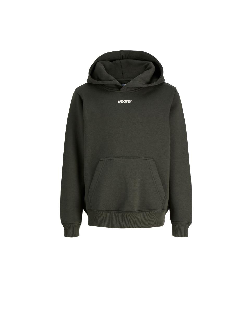 Sudadera de niño con capucha y back print - Jack & Jones - Verde oscuro Verde oscuro-7